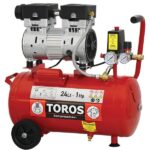 ΑΕΡΟΣΥΜΠΙΕΣΤΗΣ ΜΟΝΟΜΠΛΟΚ ΤOROS OIL FREE SILENT 24LT – 1HP (40151)
